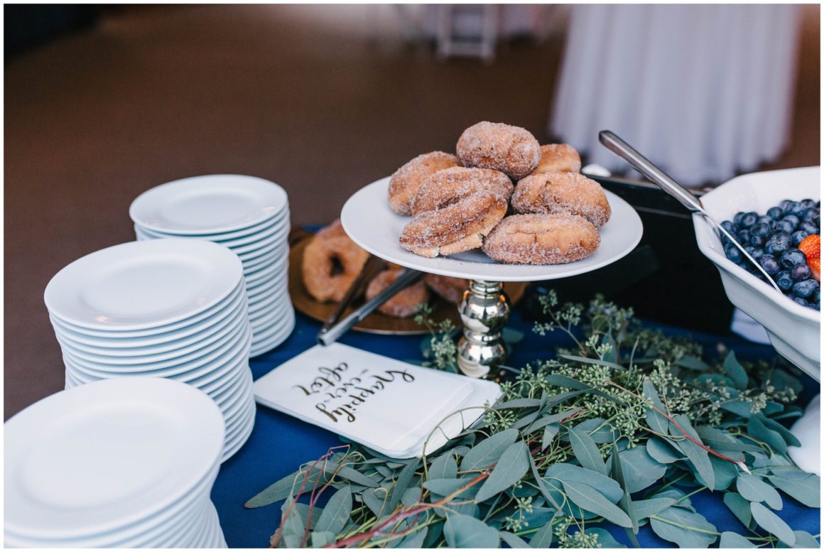 donuts at graeme park wedding reception 