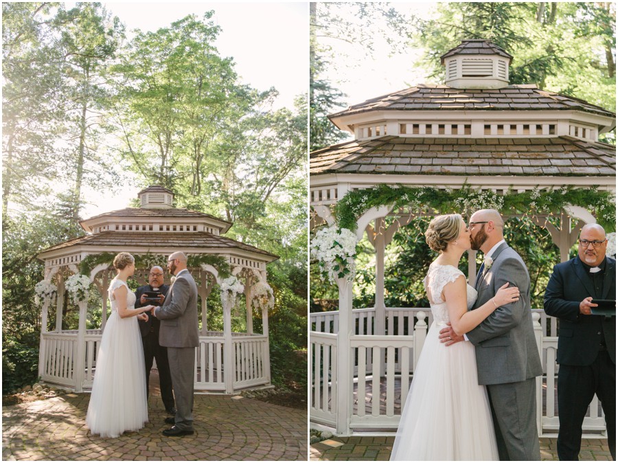 bride and groom say i do at meredith manor